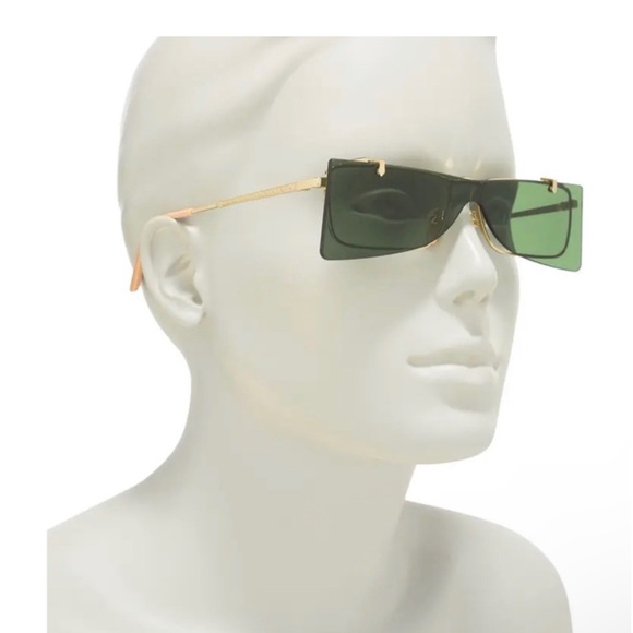 Authentic Gucci 56MM Flip-Up Rectangular Optical Unisex Sunglasses - Picture 6 of 13